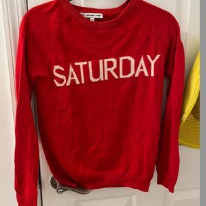 Cashmere Sale Lightly Used Size Small Sweater Bright Red "Saturday"